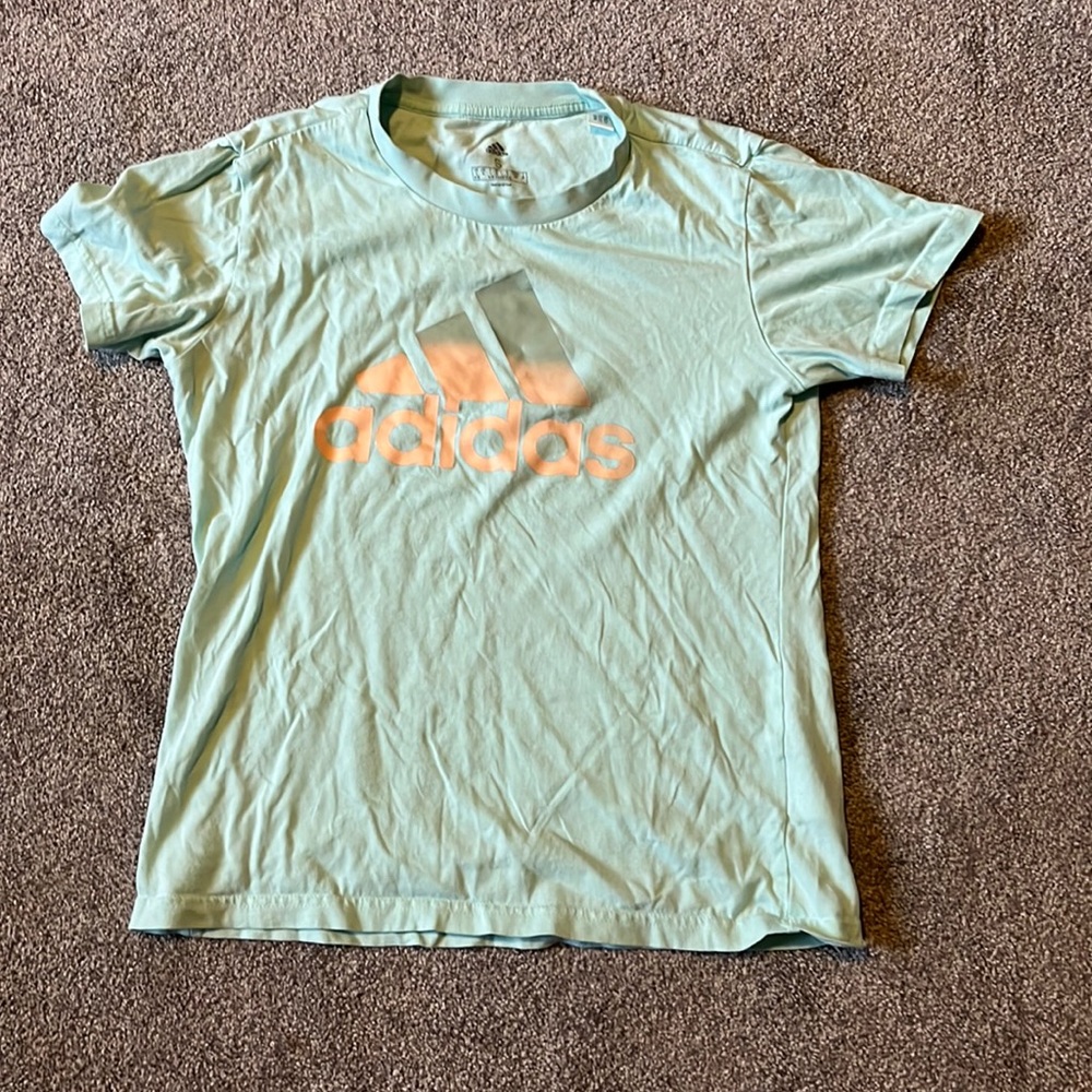 adidas - teal t- shirt - size S woman’s